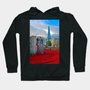 Tower of London Red Poppy Poppies Hoodie